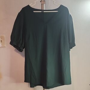 SHEIN Dark Green Blouse